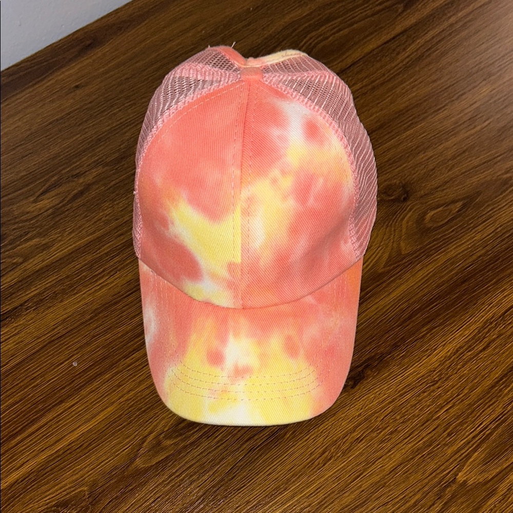 Tie-Dye Orange and Yellow Trucker Hat